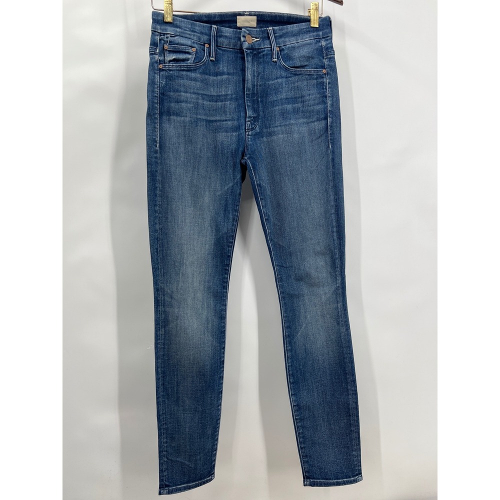MOTHER Women's 27 High Waisted Looker Double Shot Expresso Medium Wash‎ Skinny